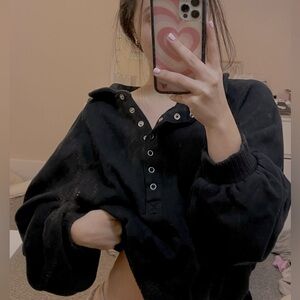 Aries black cozy winter sweater🌟🔮